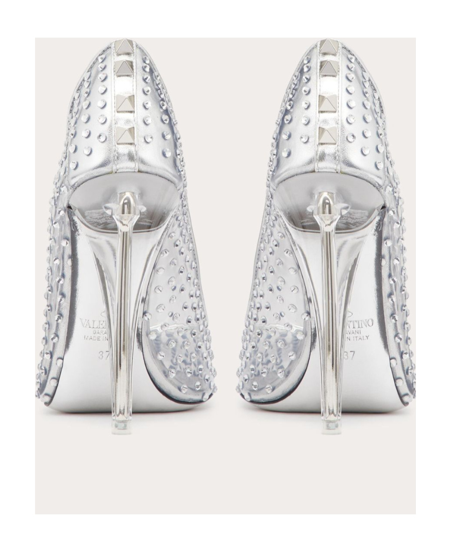 Valentino Garavani Pumps Mit Kristallen In White