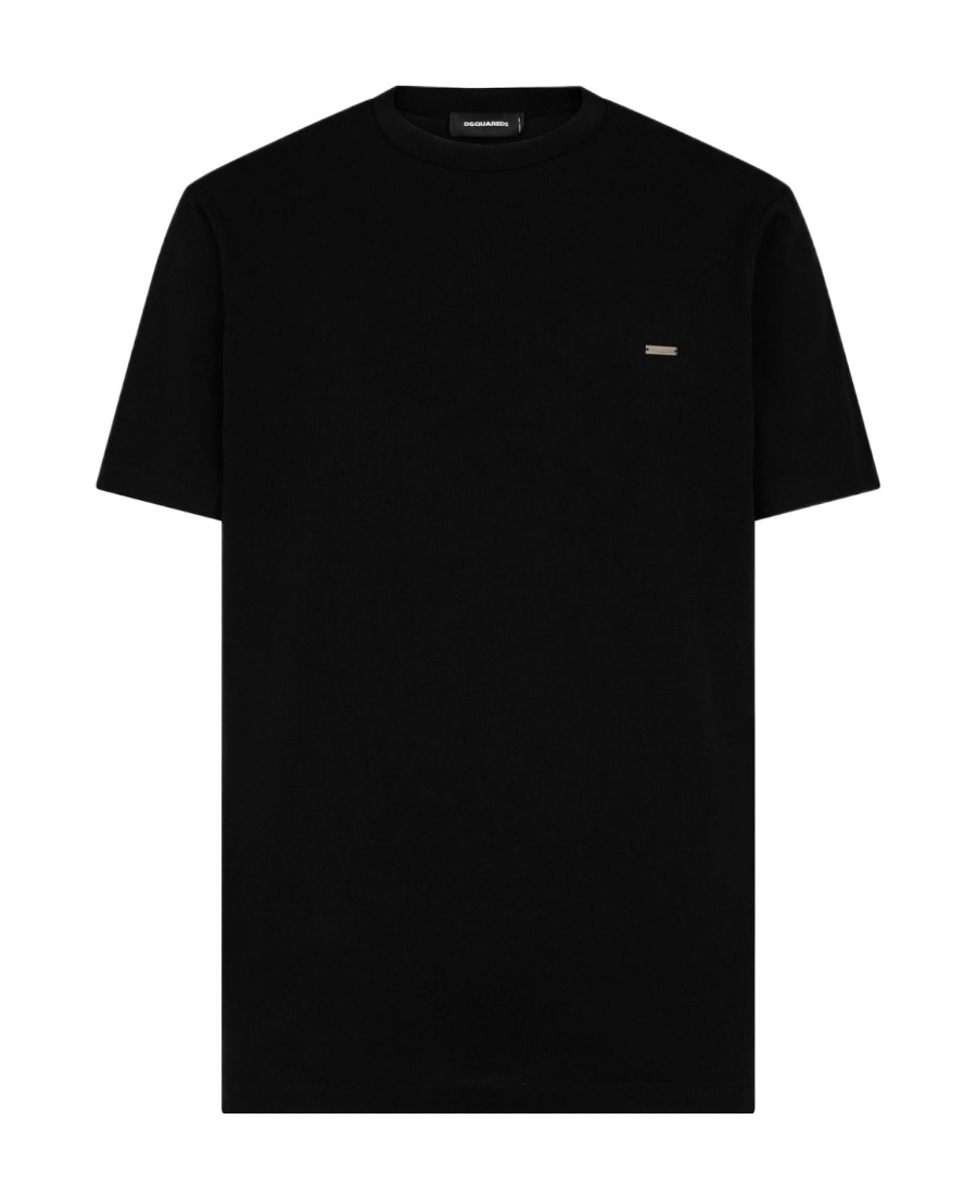 Dsquared2 Black Cotton Cool Fit Crewneck T-shirt In Black
