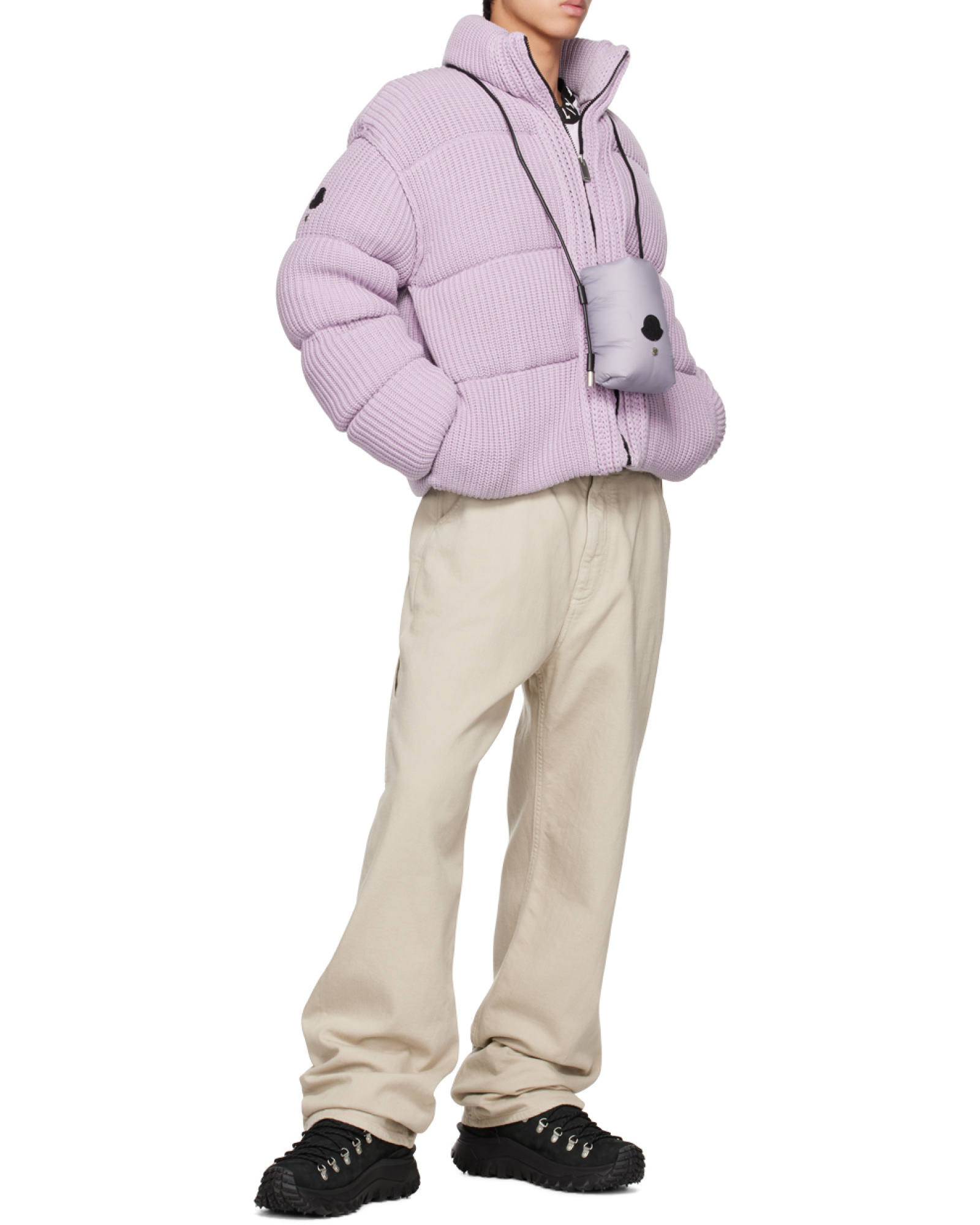 Moncler Nylon Phone Case In Purple