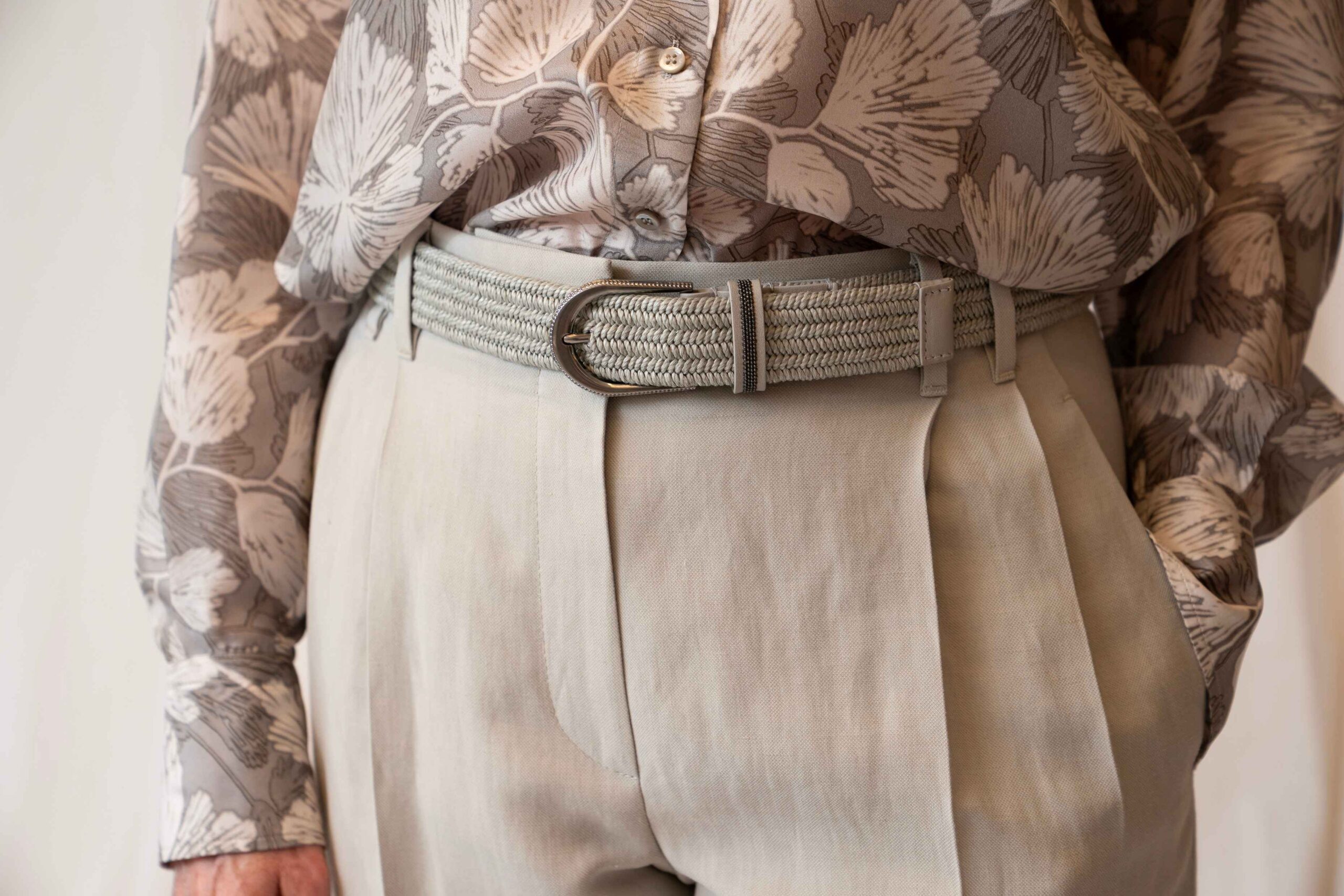 Brunello Cucinelli Pleated Casual Pants In Gray