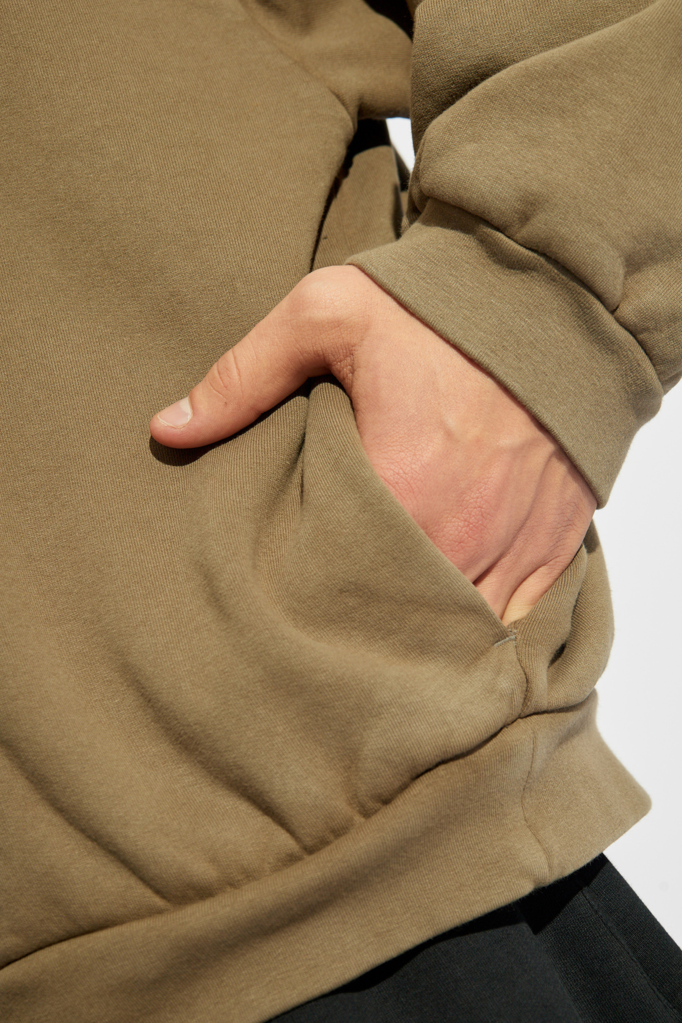 Essentials Logo-print Sweatshirt In Brown
