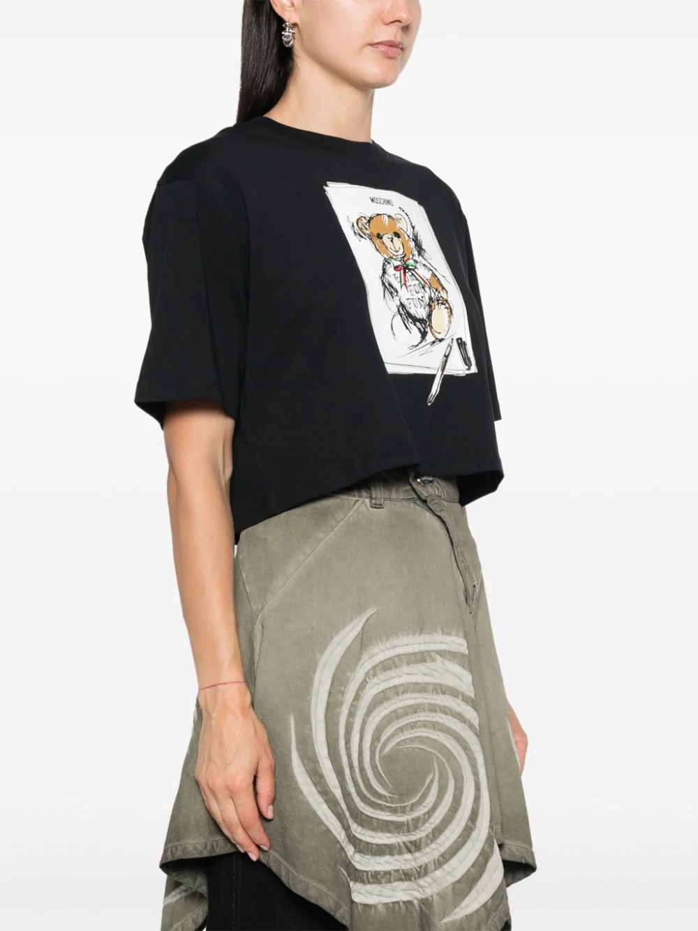 Moschino Teddy Bear-print T-shirt In Black