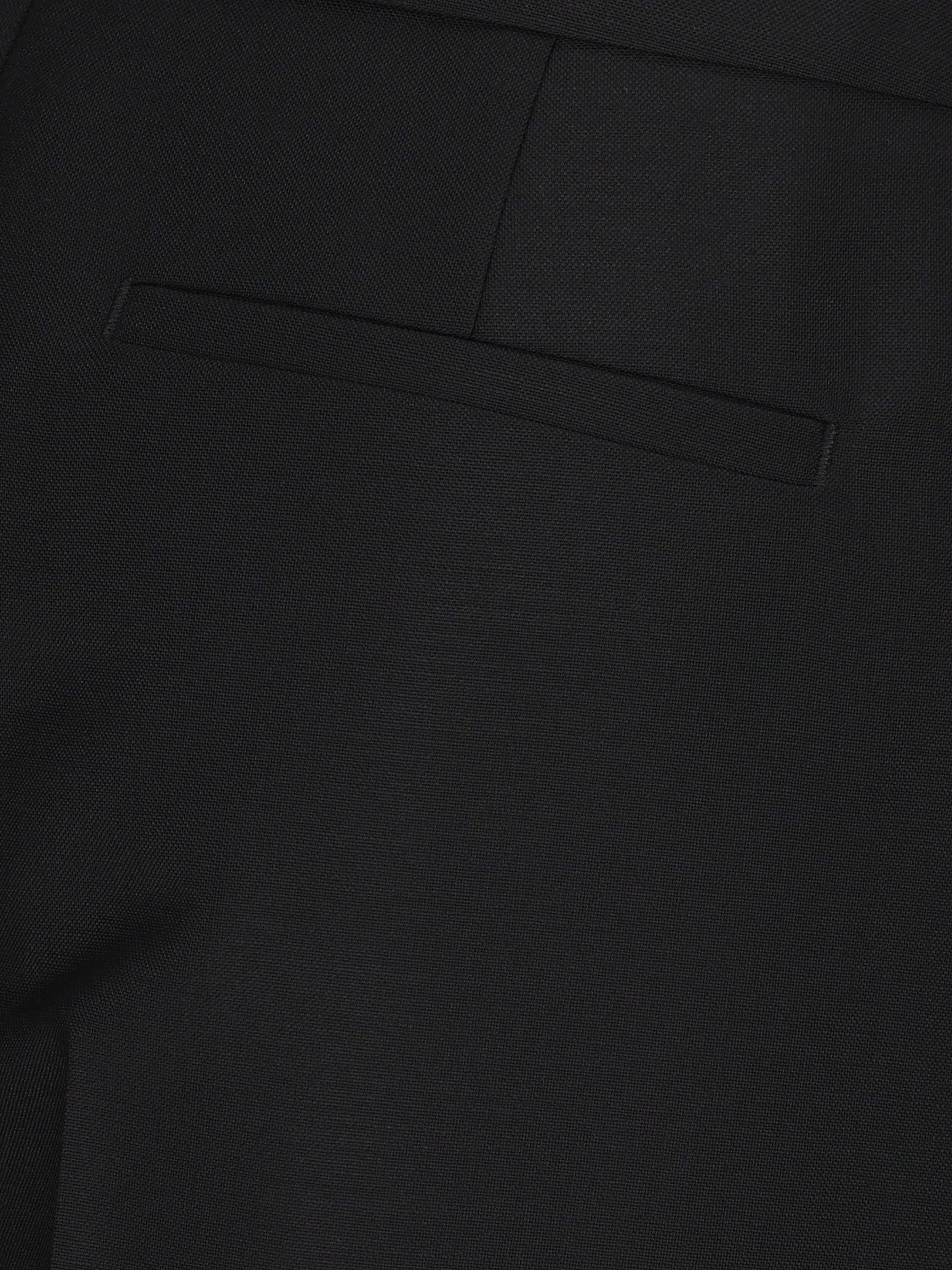 Givenchy Skirt-detail Slit Trousers In Black