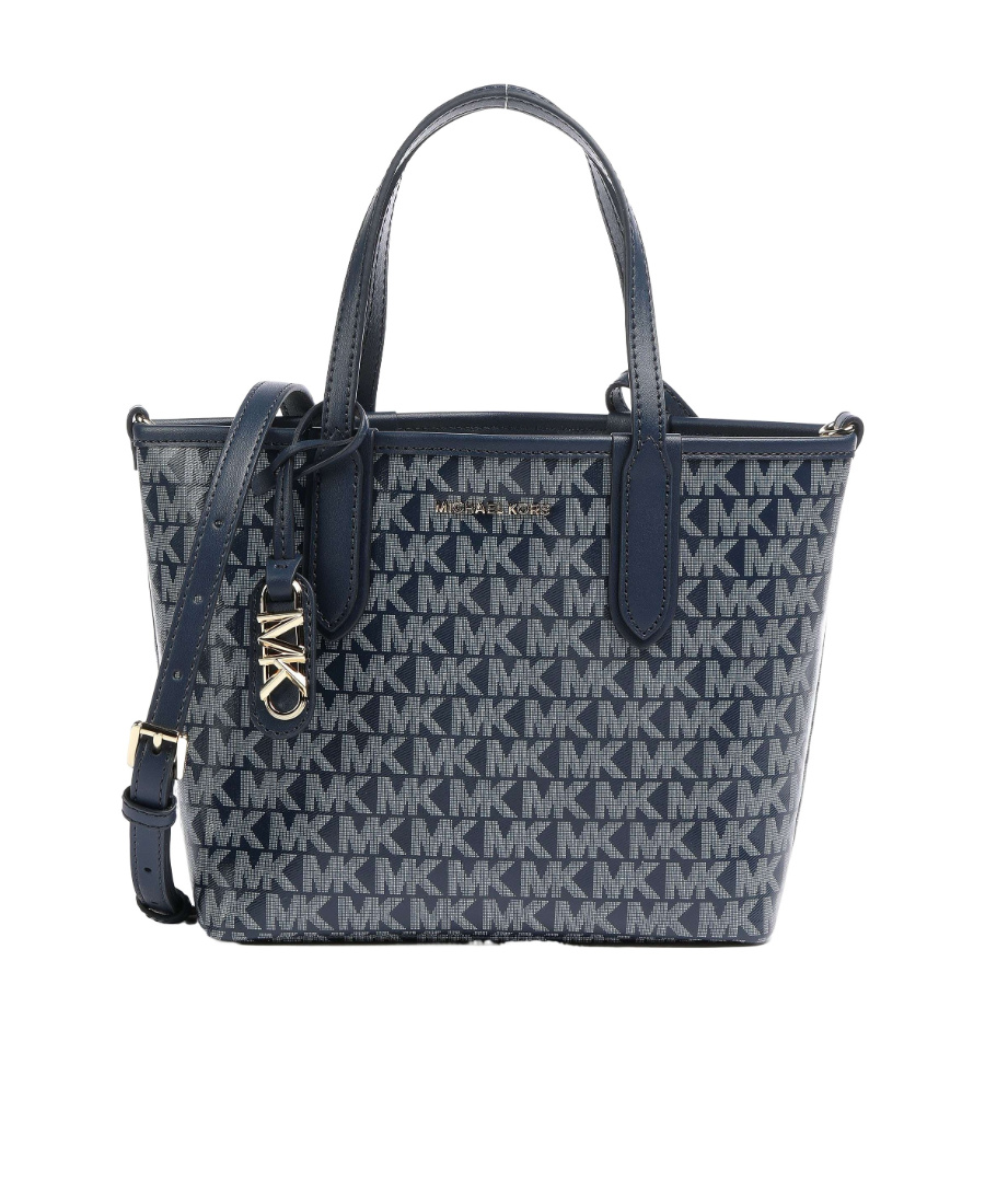 Michael Kors Eliza Monogram-print Tote Bag In Black