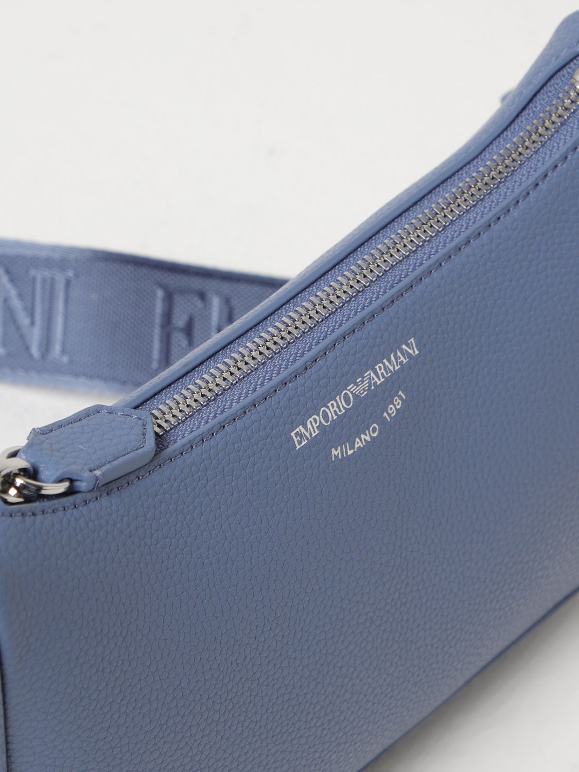 EMPORIO ARMANI ZIPPER SHOULDER BAG