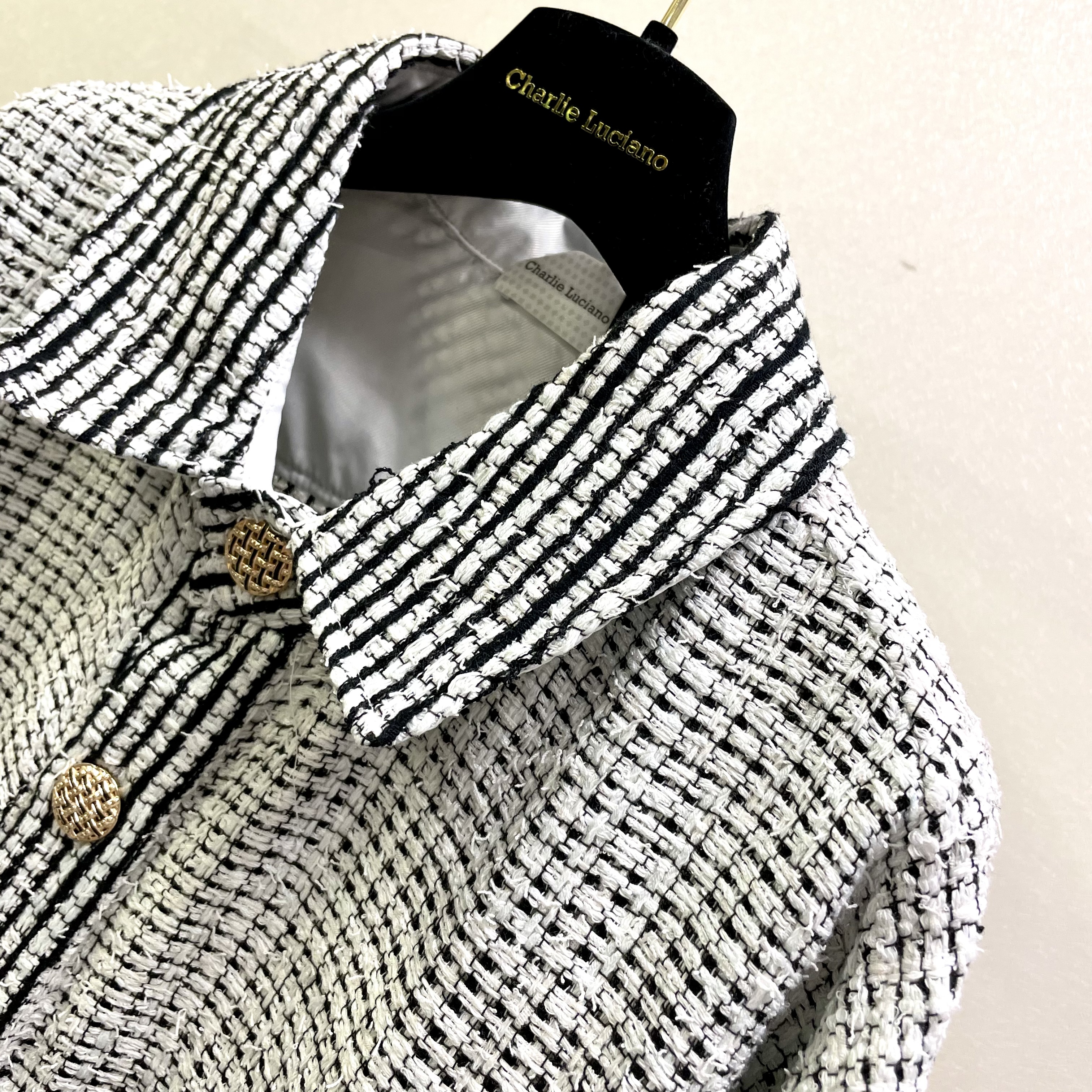 Charlie Luciano Logo Casual Jacket In Gray