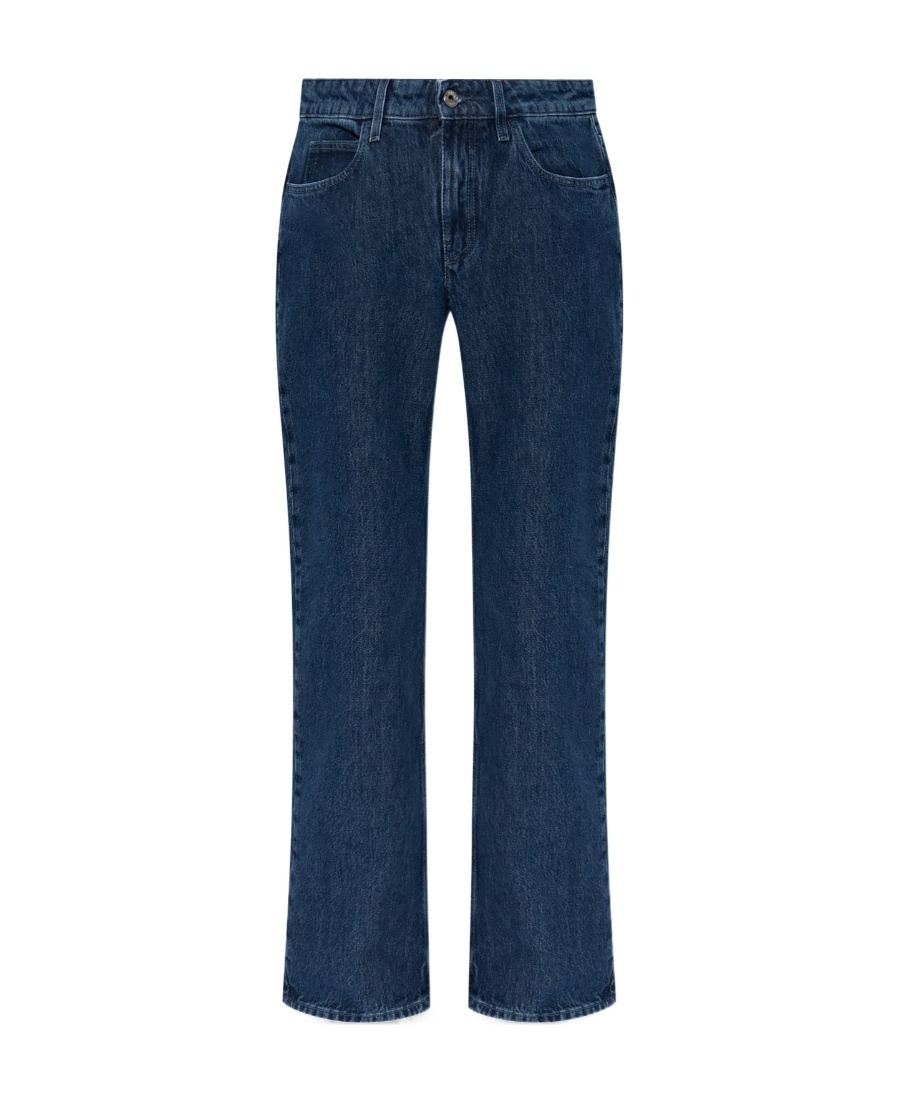 Off-white Low-rise Cropped Straight-leg Jeans In Blue