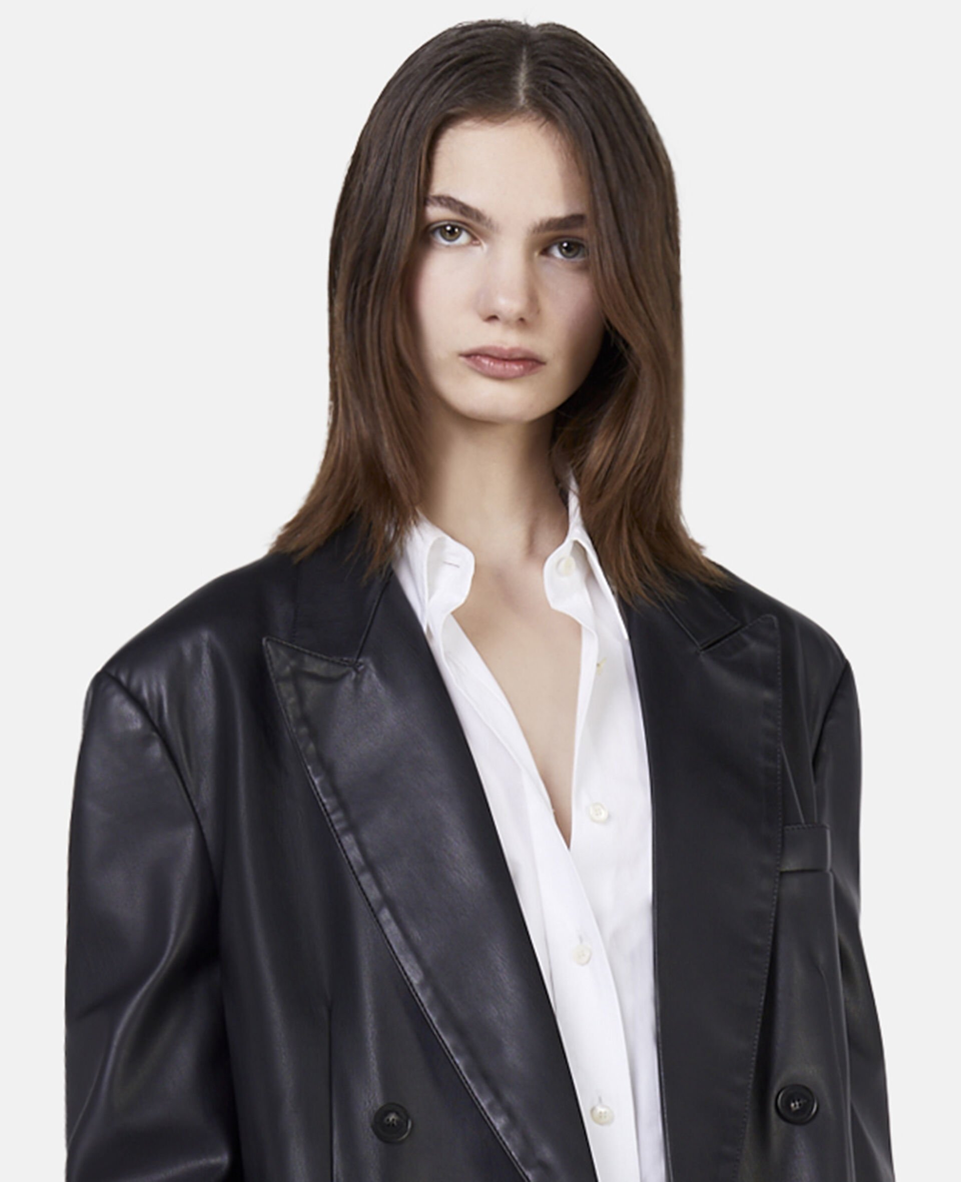 Stella Mccartney Alter Mat Double-breasted Blazer In Black