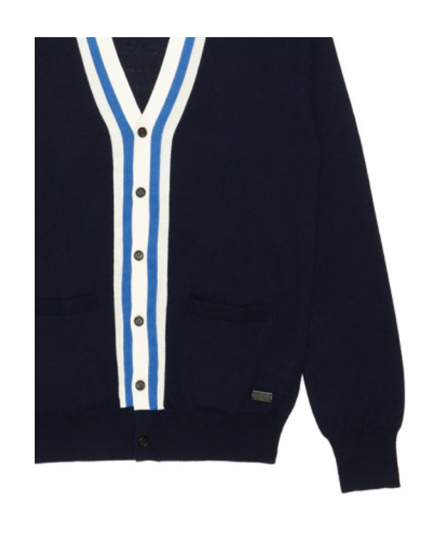 Burberry Long-sleeved Cardigan In Black