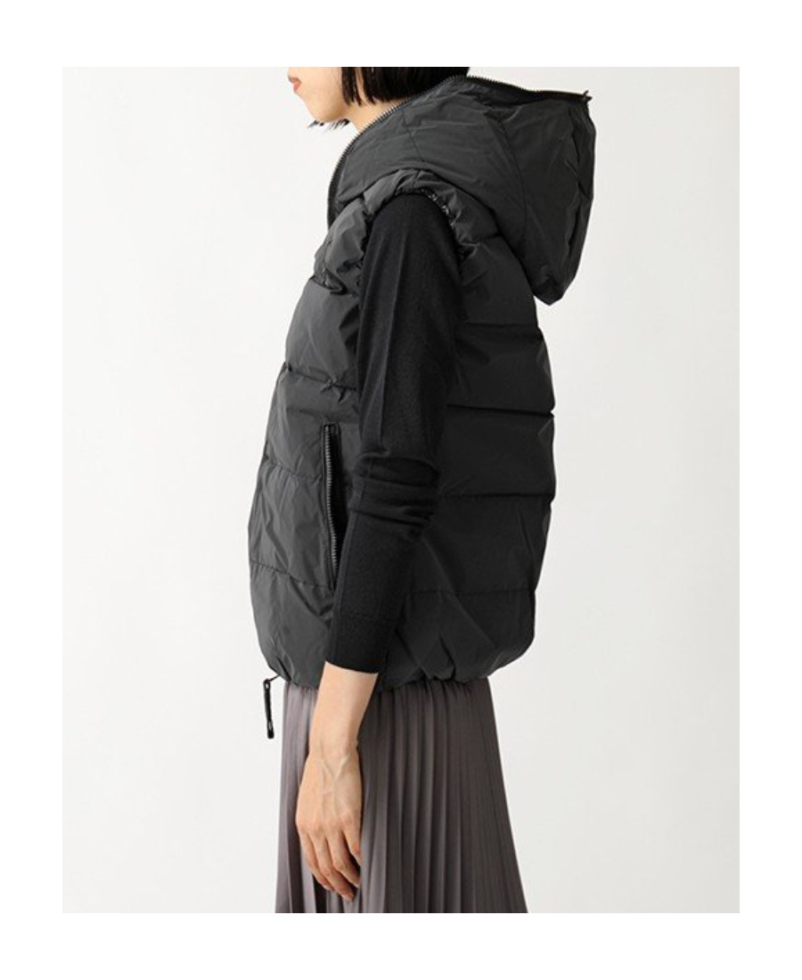 Hydrogen Sleeveless Down Jacket In Black