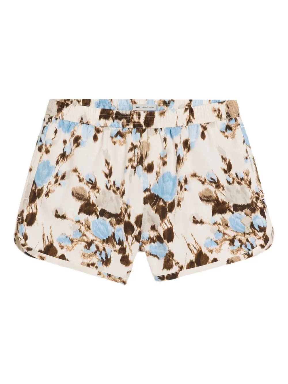 Ami Alexandre Mattiussi Printed Shorts In Pink