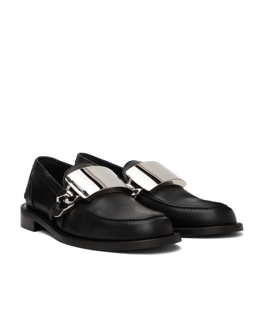 Jw Anderson Gourmet Logo Love Shoes In Black