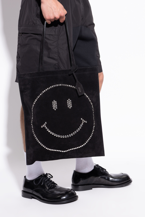 Moschino Double Handle Handbag In Black