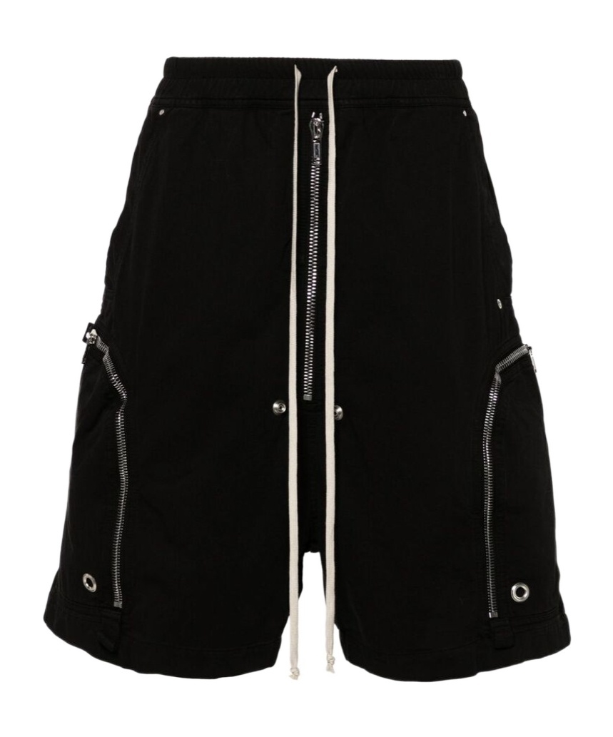 Rick Owens Drkshdw Drkshdw By Rick Owens Relaxed-fit Bermuda Shorts With Drawstring In Black