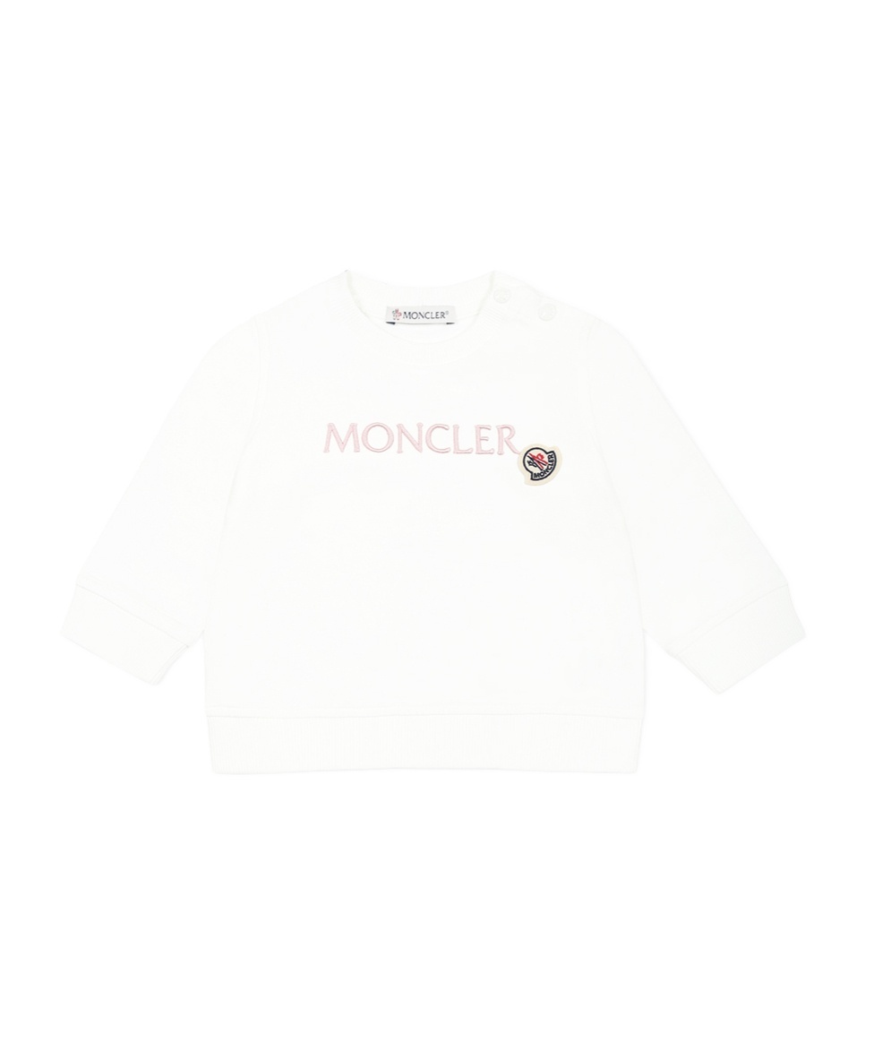 Moncler Long-sleeved Sweater In White