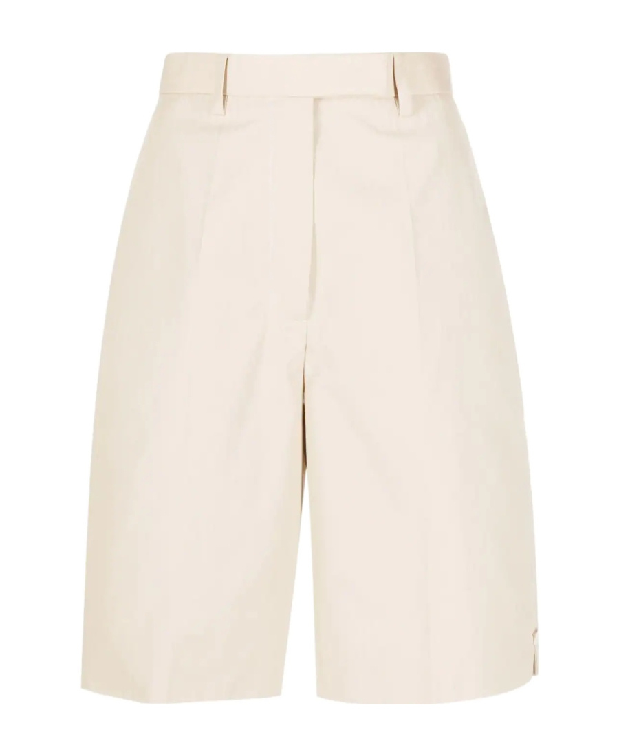 Thom Browne High-waisted Tailored Shorts In White