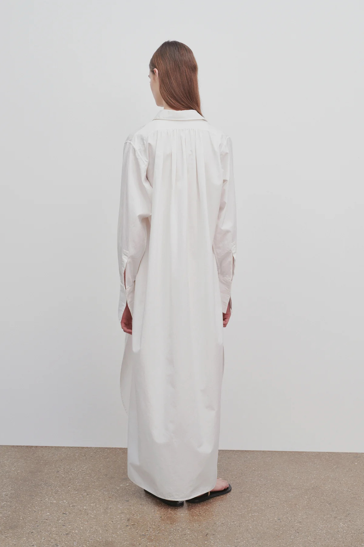 The Row Cosette Button-down Dress In White