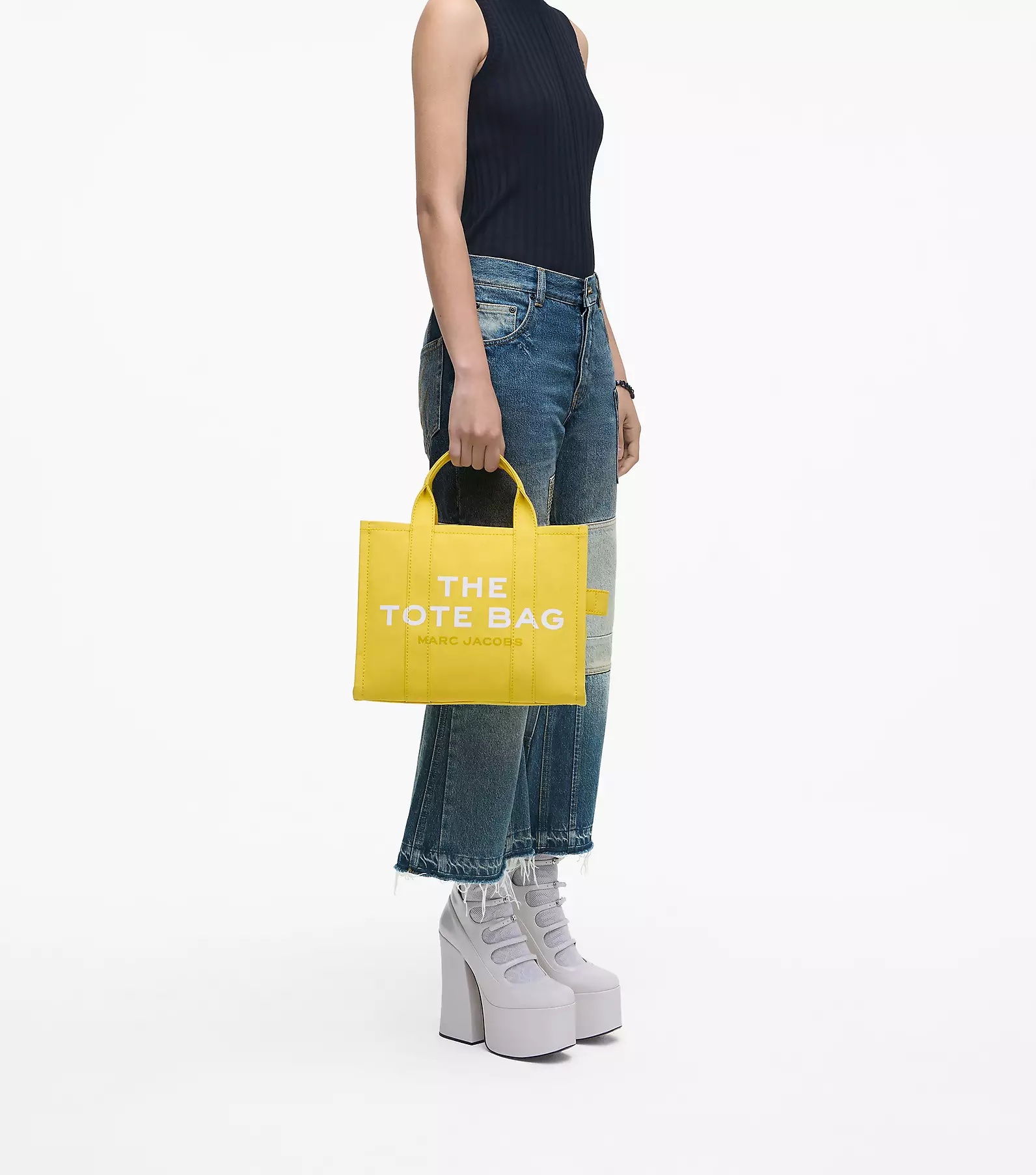 Marc Jacobs The Small Tote Canvas Bag In Yellow