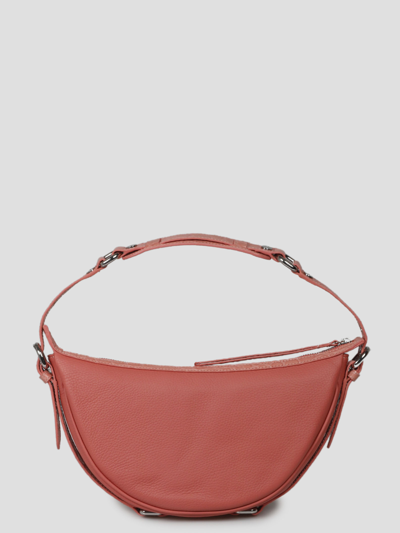 By Far Gib Crocodile-embossed Shoulder Bag In Brown