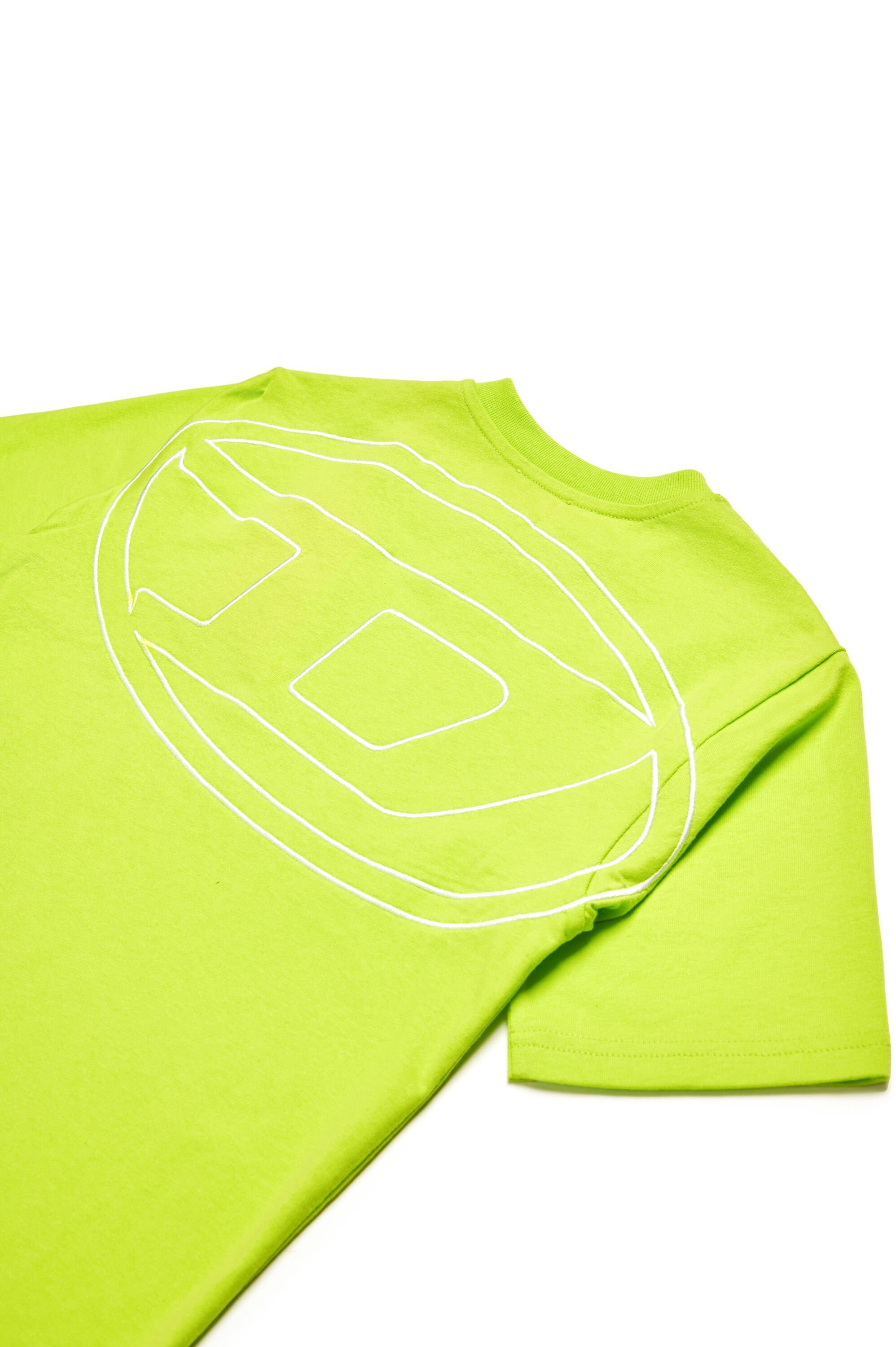 Diesel Logo-embroidery T-shirt In Yellow