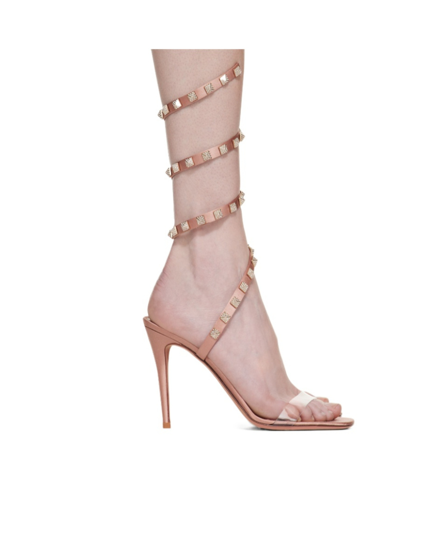 Valentino Open-toed High-heeled Sandals In Nude