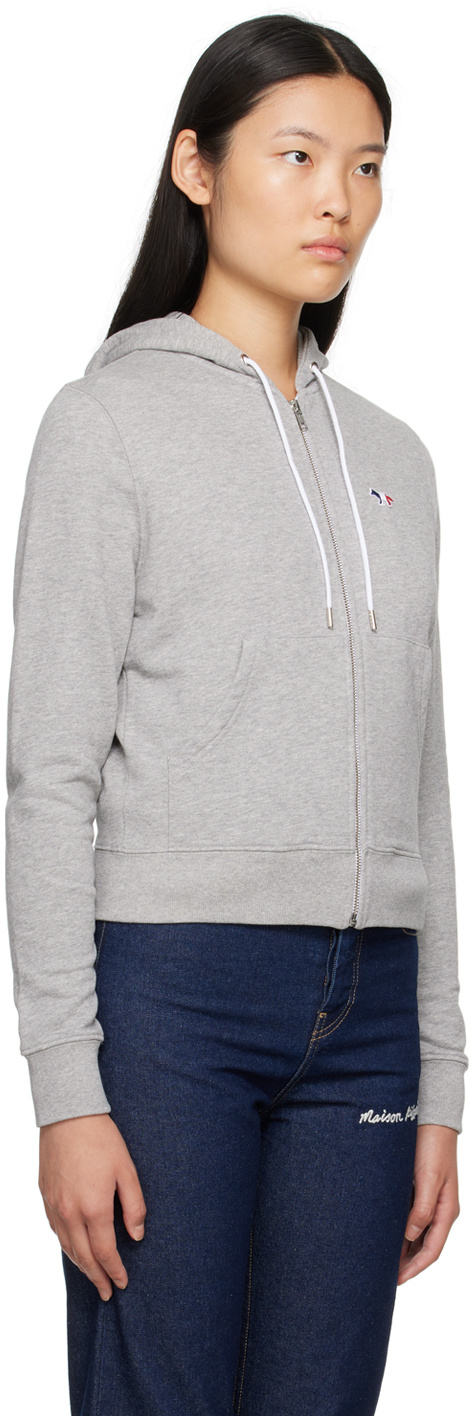 MAISON KITSUNÉ COTTON LOGO-PATCH HOODIE