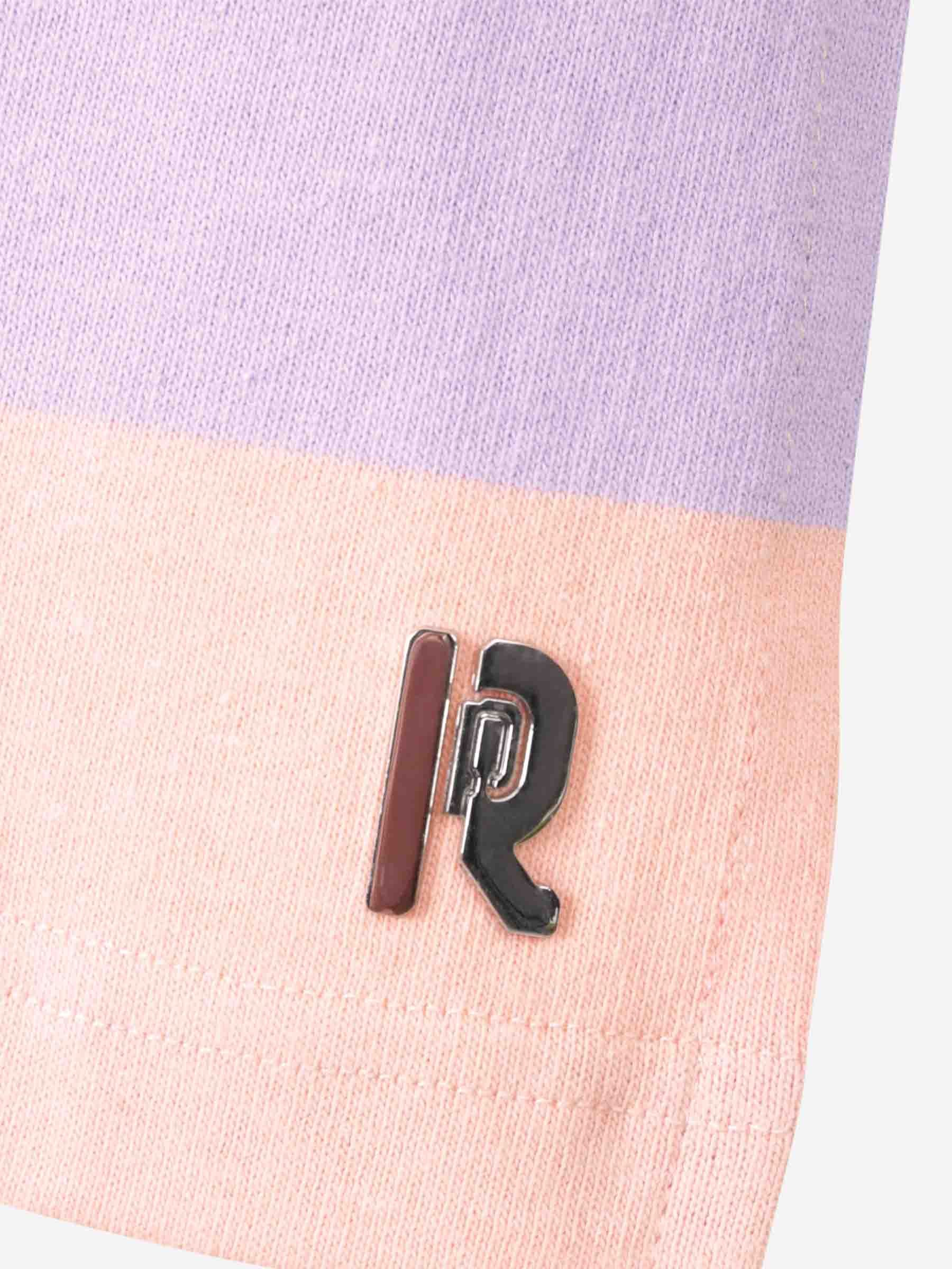 Rabanne Tee Shirt Stripes Peach And Lavander