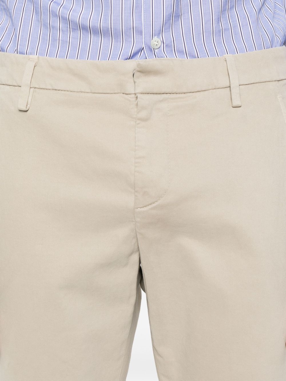 Dondup Gaubert Low-waist Slim-fit Trousers In Nude