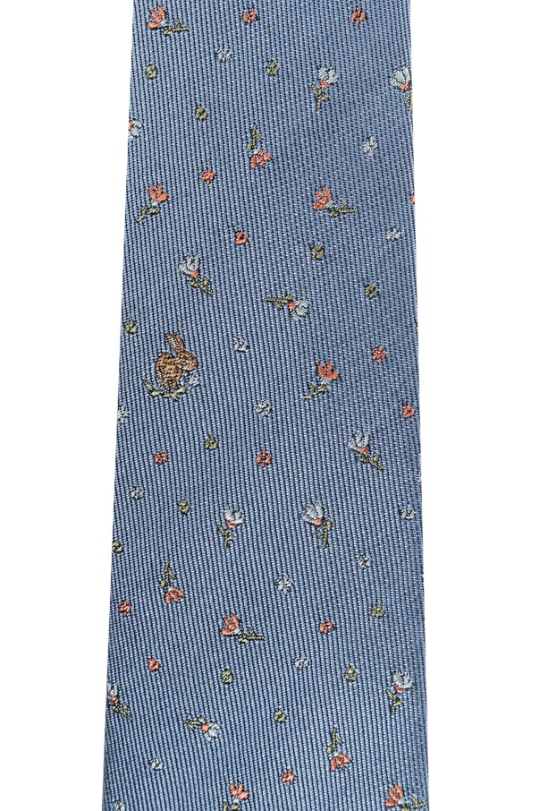 Paul Smith Men Tie Rabbit Flr Accessories