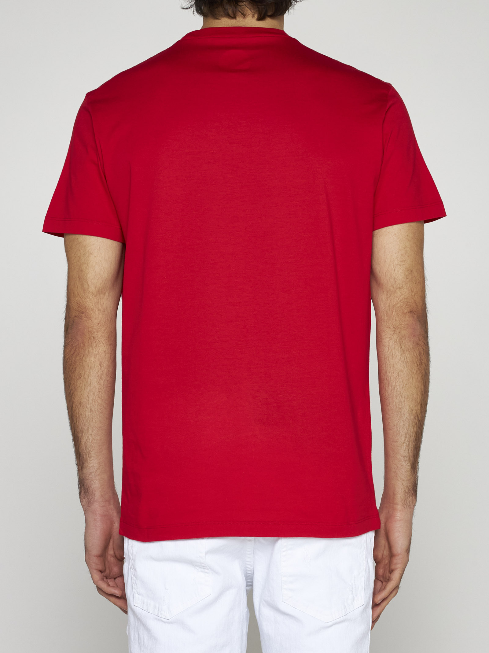 Dsquared2 Man T-shirt Red Size L Cotton In Red