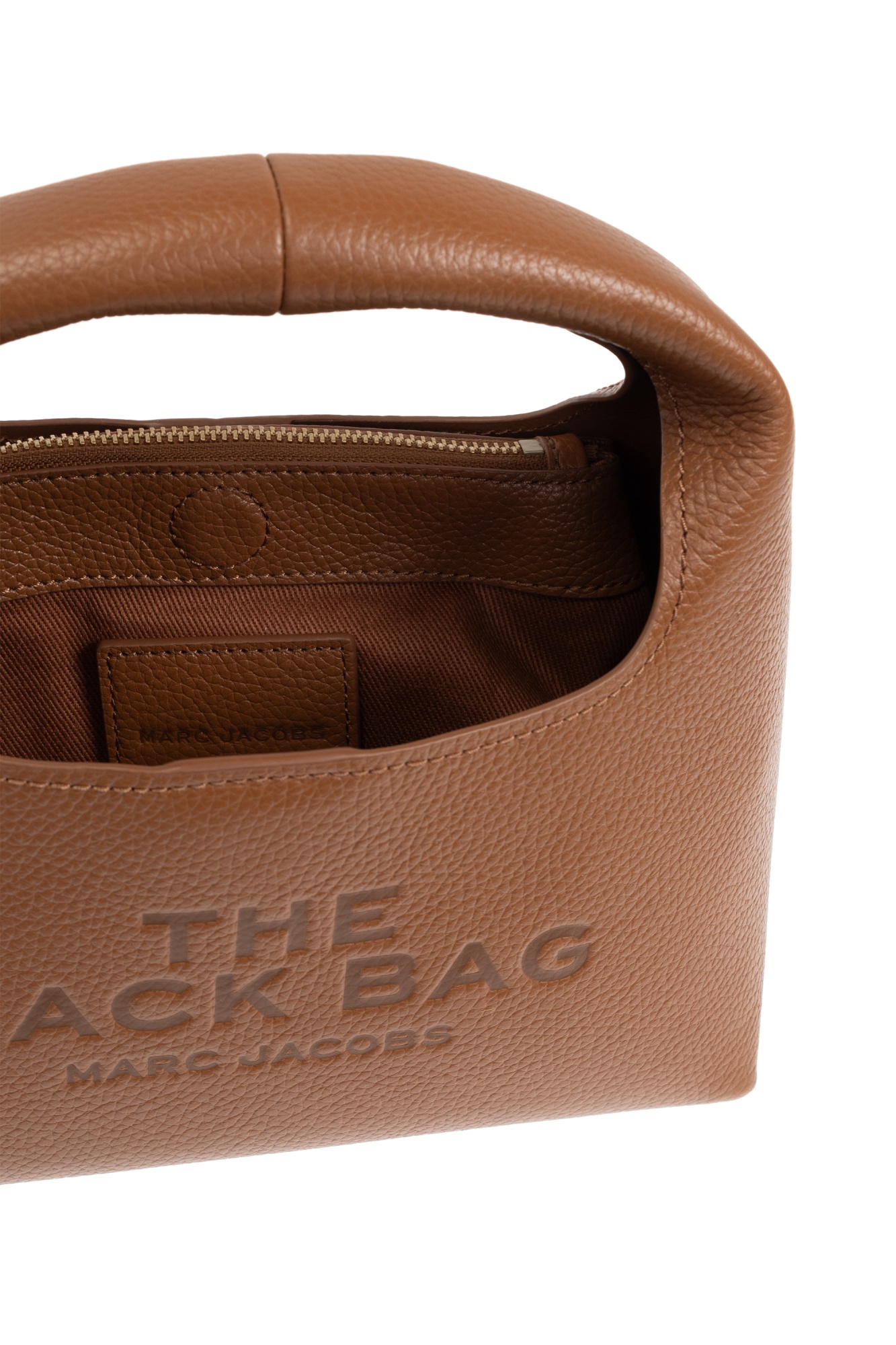 Marc Jacobs The Mini Sack Leather Handbag In Brown