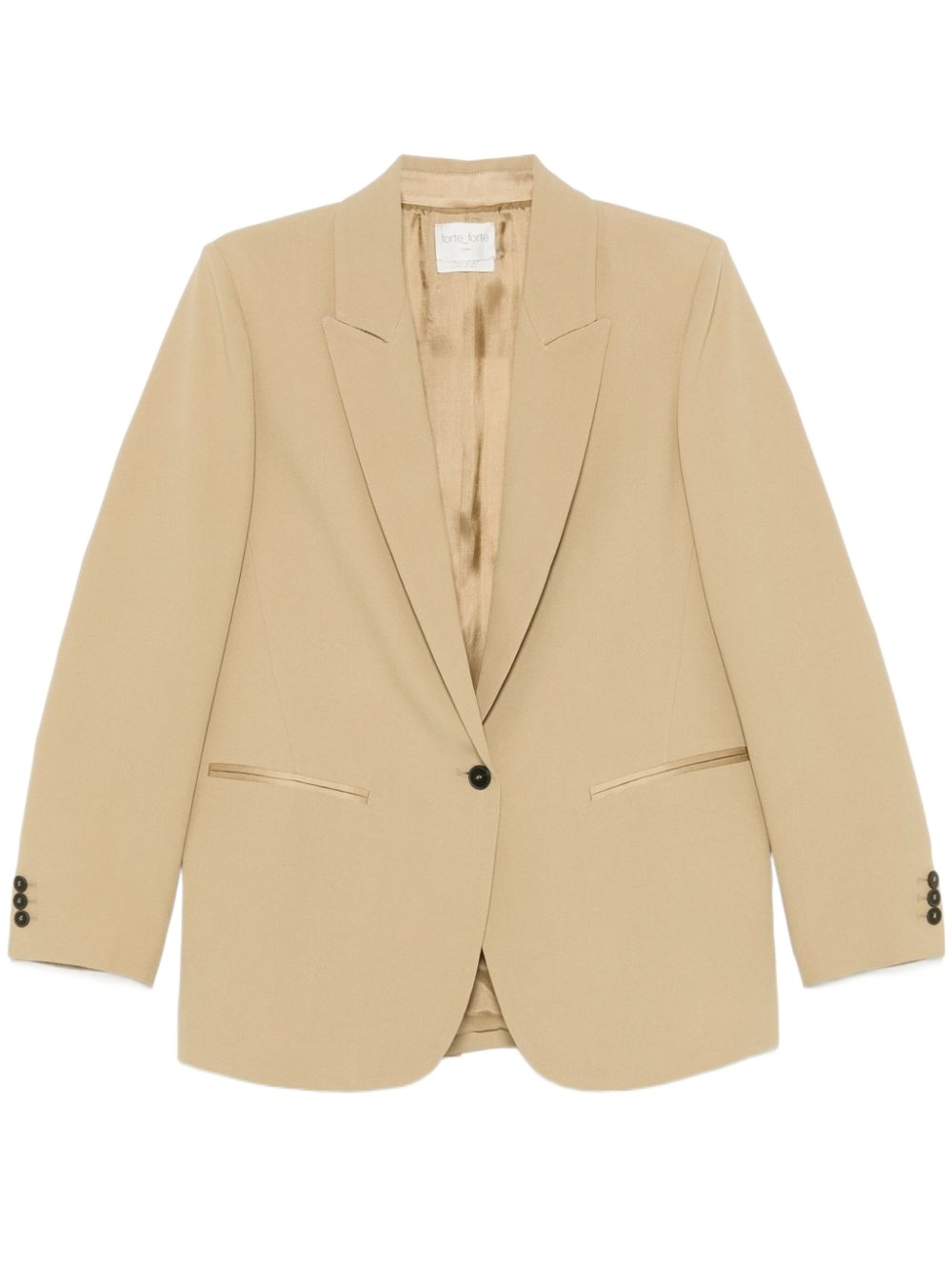 Forte Forte Single-breasted Blazer Jacket In Nude