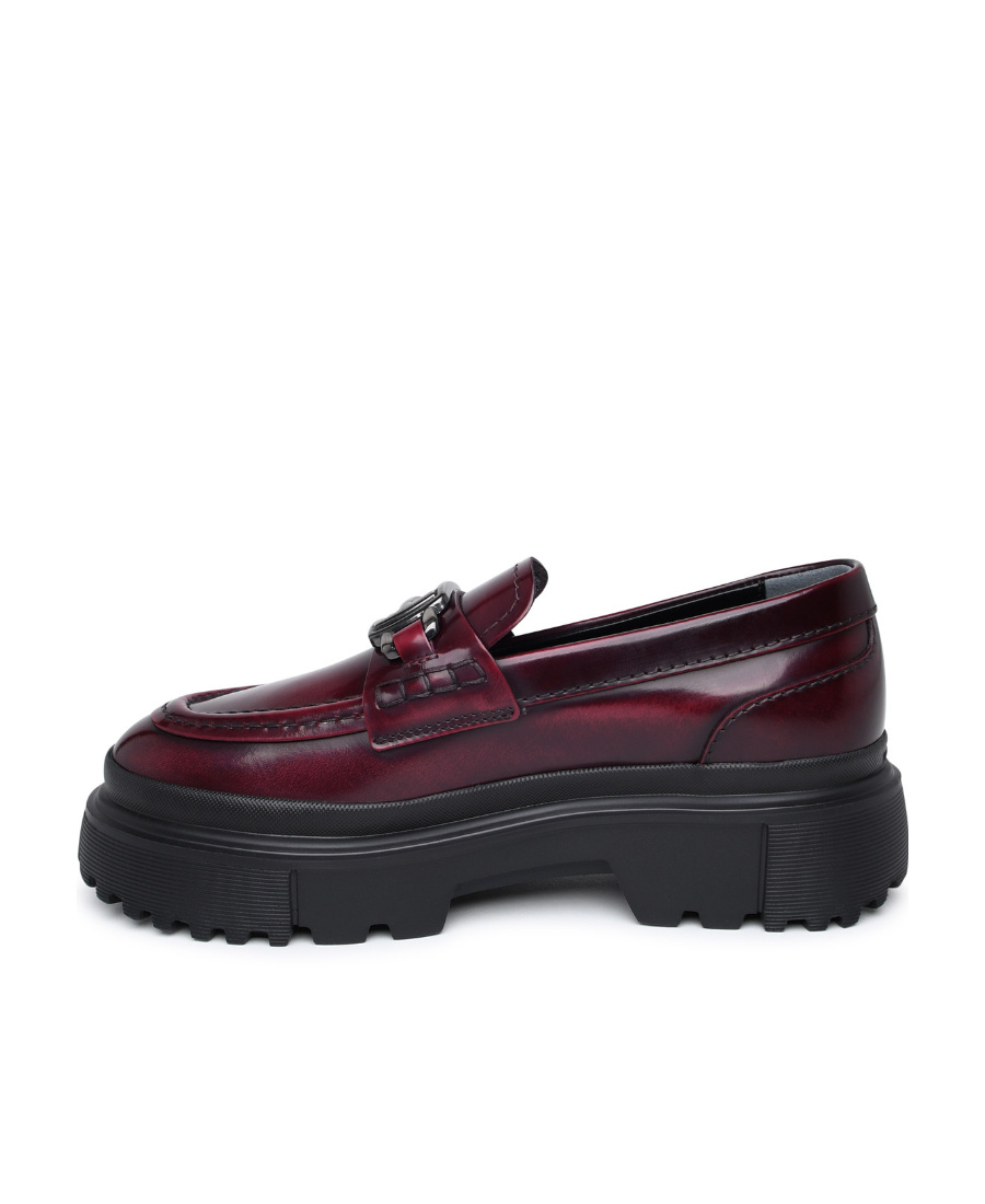 Hogan 40mm Slip-on Leather Loafers In Black
