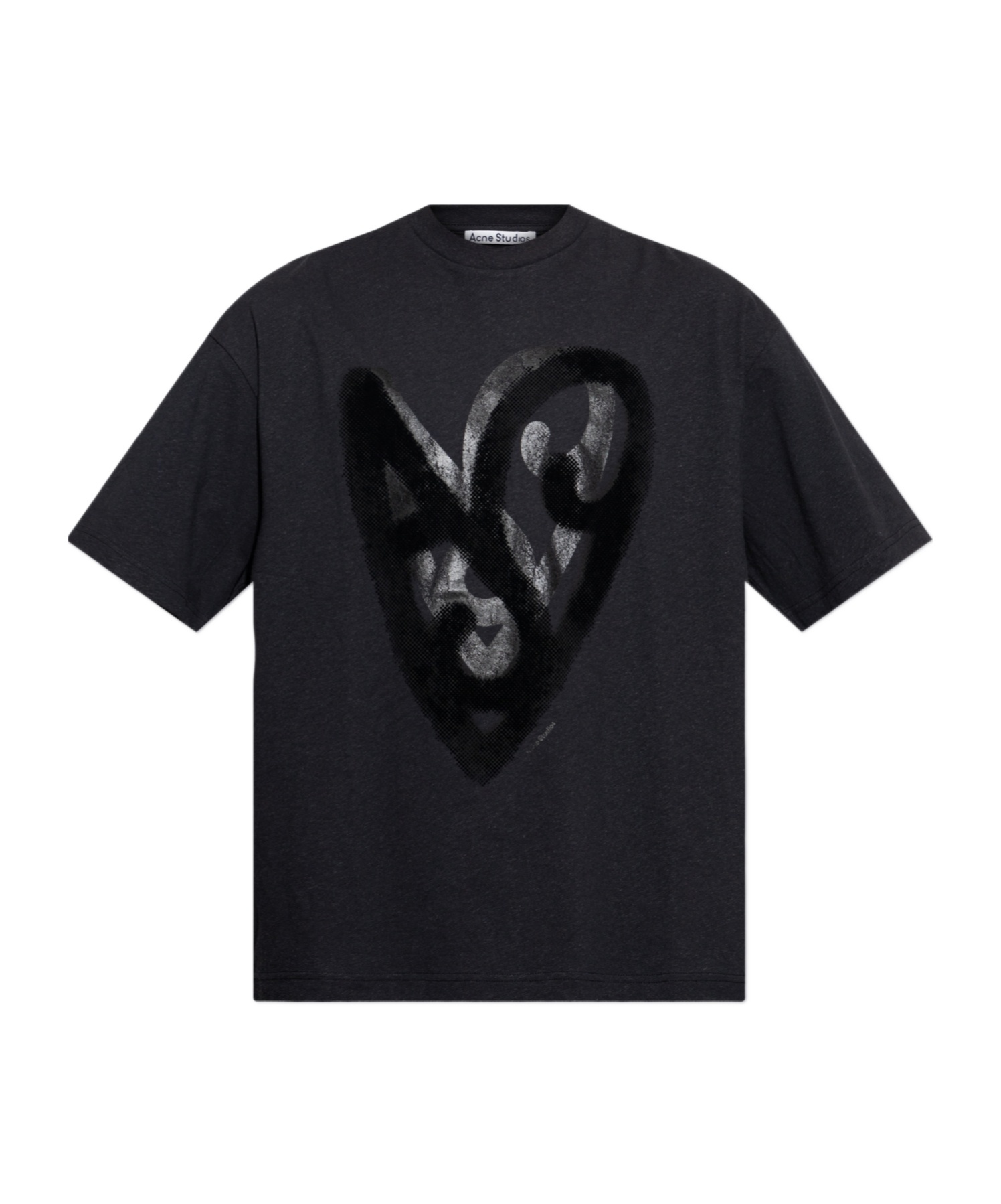 Acne Studios Item O-neck Short-sleeved T-shirt In Black