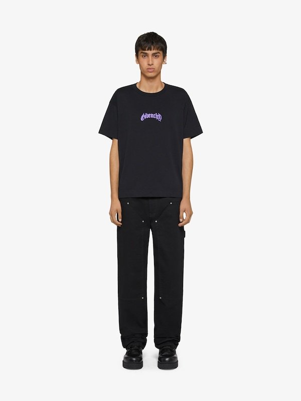 Givenchy Lightning-print T-shirt In Black