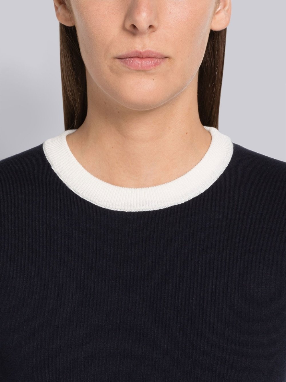 Thom Browne Hector-embroidery Knitted Minidress In Black