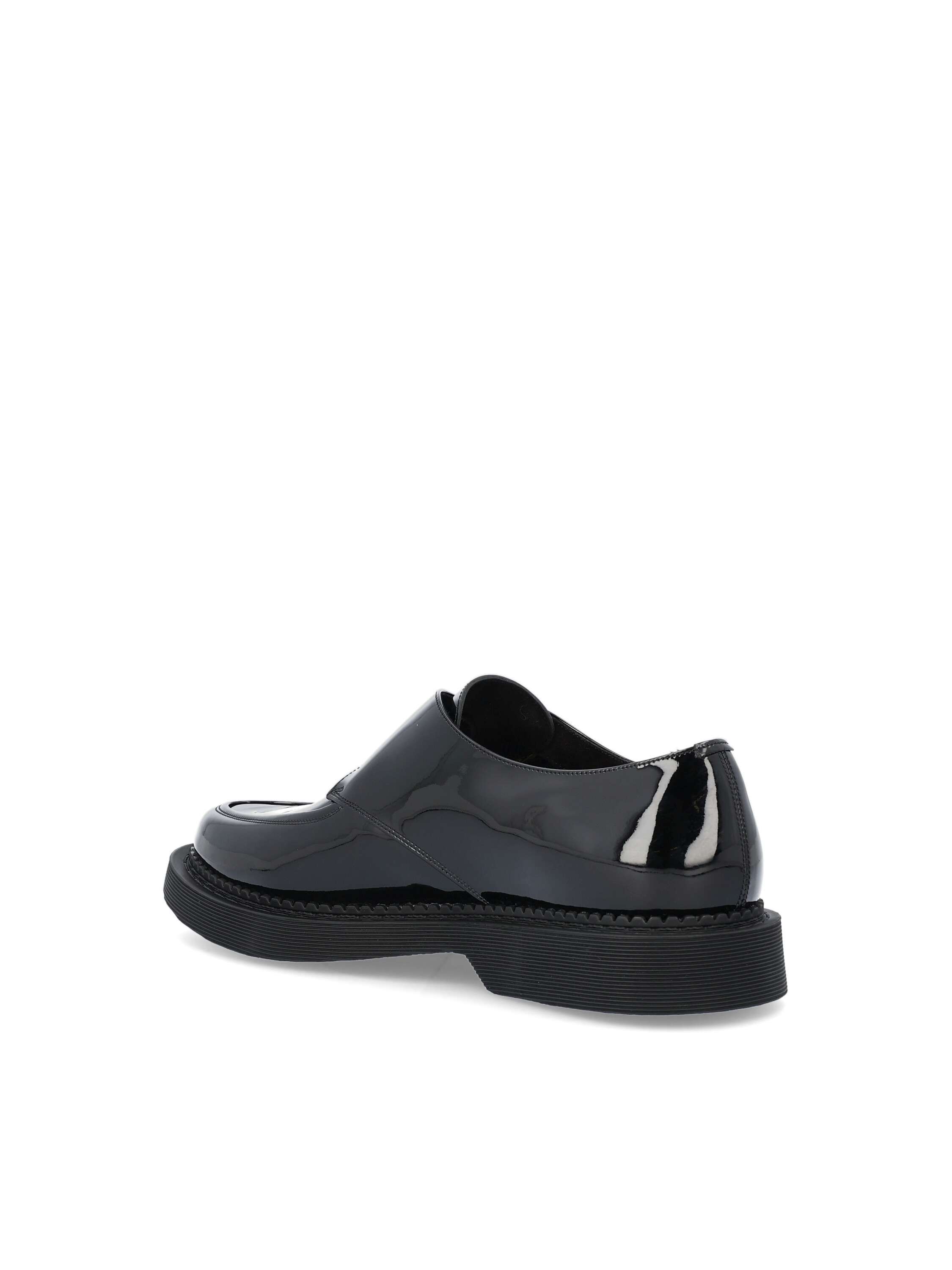 Saint Laurent Leather Monk Shoes In Black