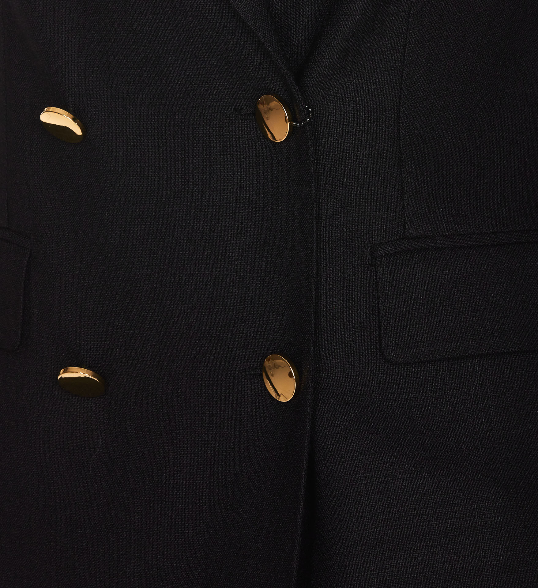 Tagliatore Double-breasted Wool Jacket Peak Lapels In Black