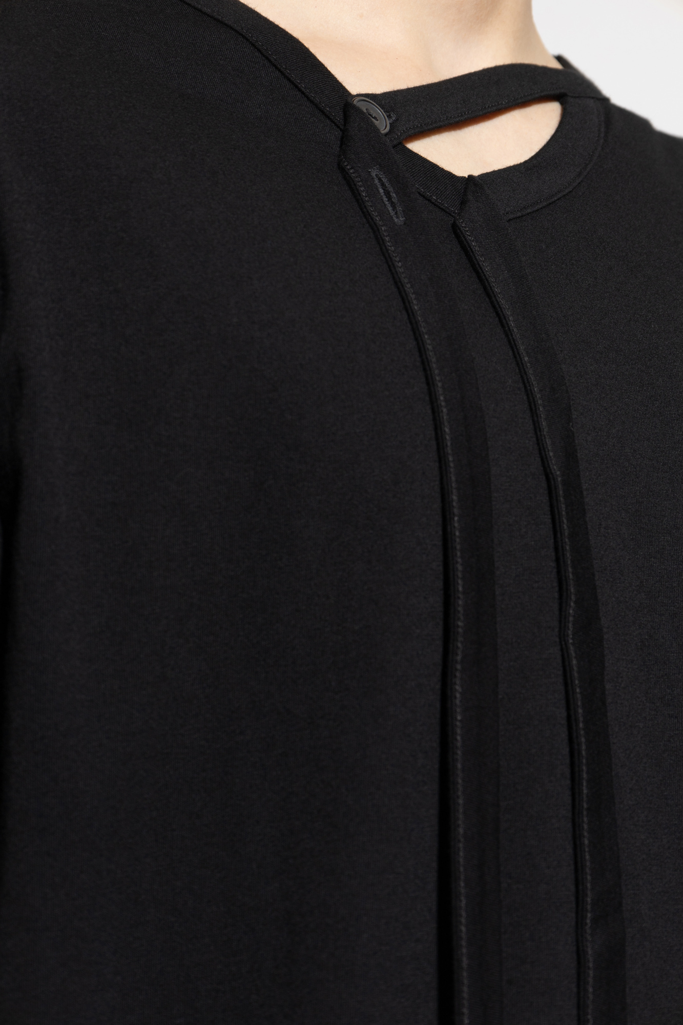 Yohji Yamamoto Short Sleeve T-shirt In Black