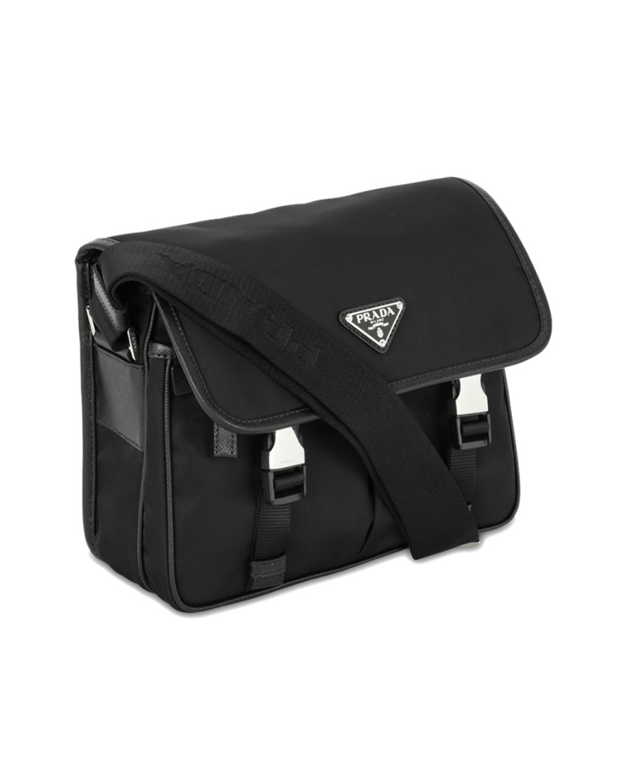Prada Re-nylon Shoulder Bag In Black