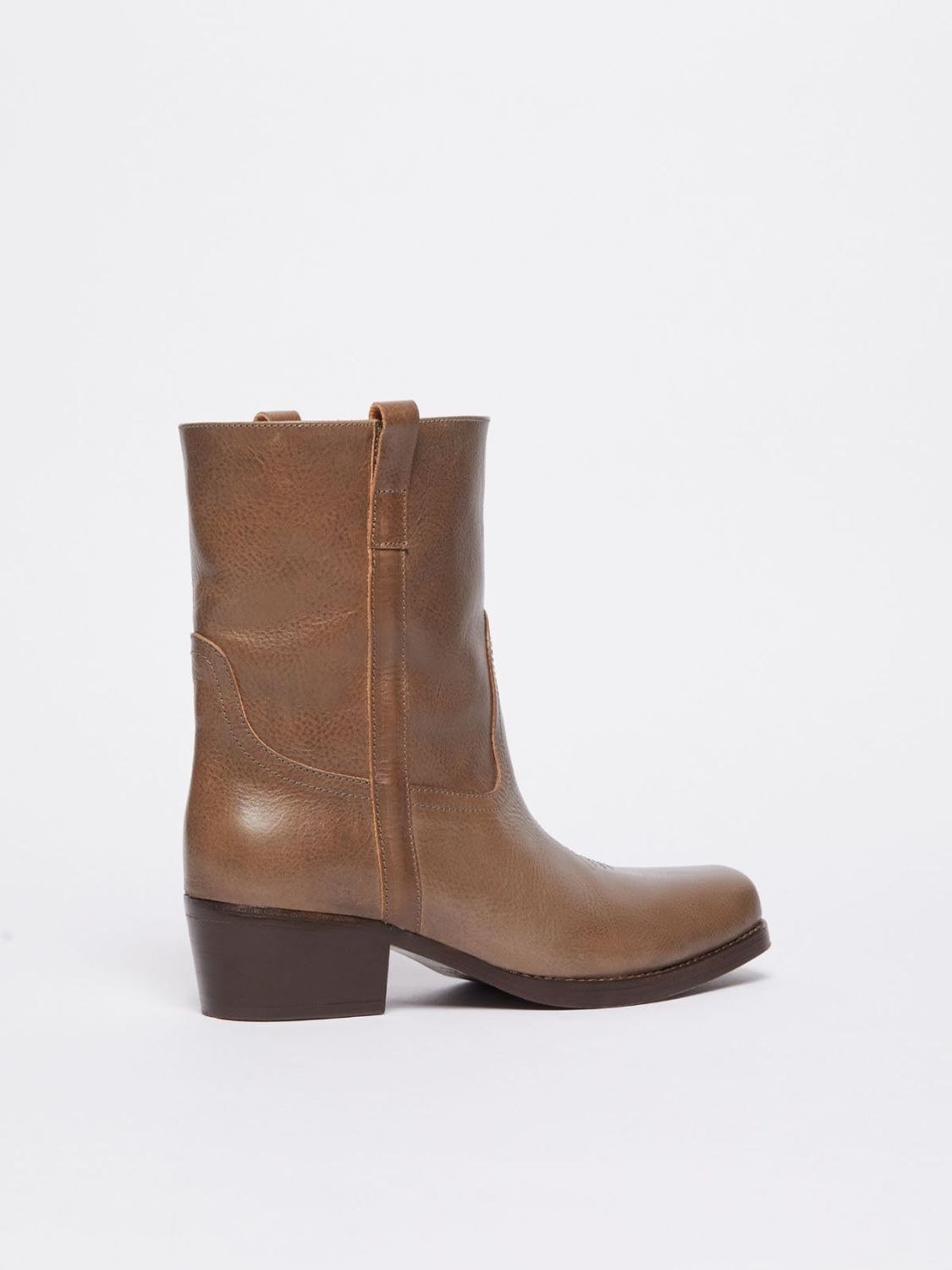 Weekend Max Mara Ranch Leather Cowboy Boots