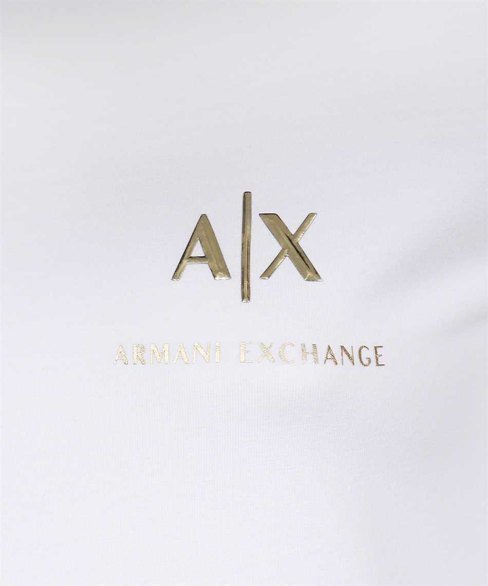Armani Exchange T-shirt With Round Neck And Long Sleeves In White