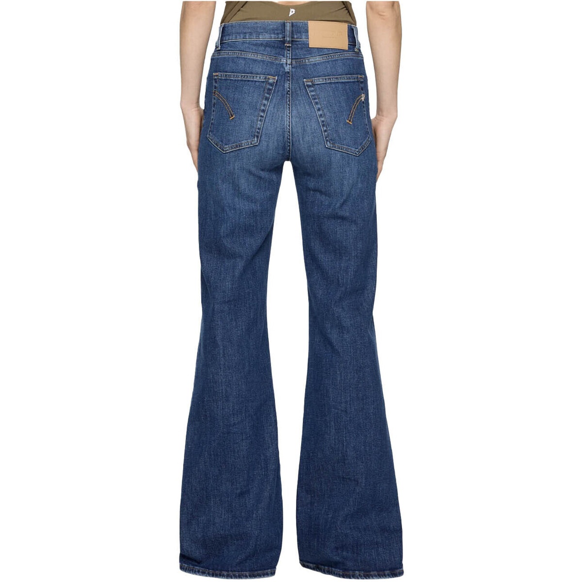 Dondup Five-pocket Wide-leg Jeans In Blue