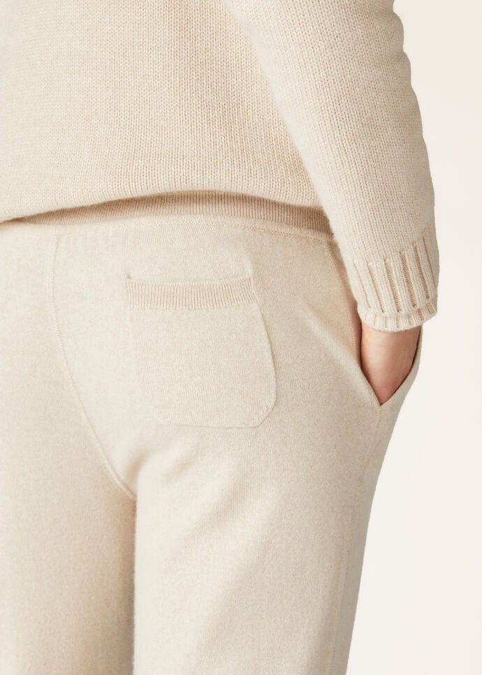 Loro Piana Knitted Track Pants In White