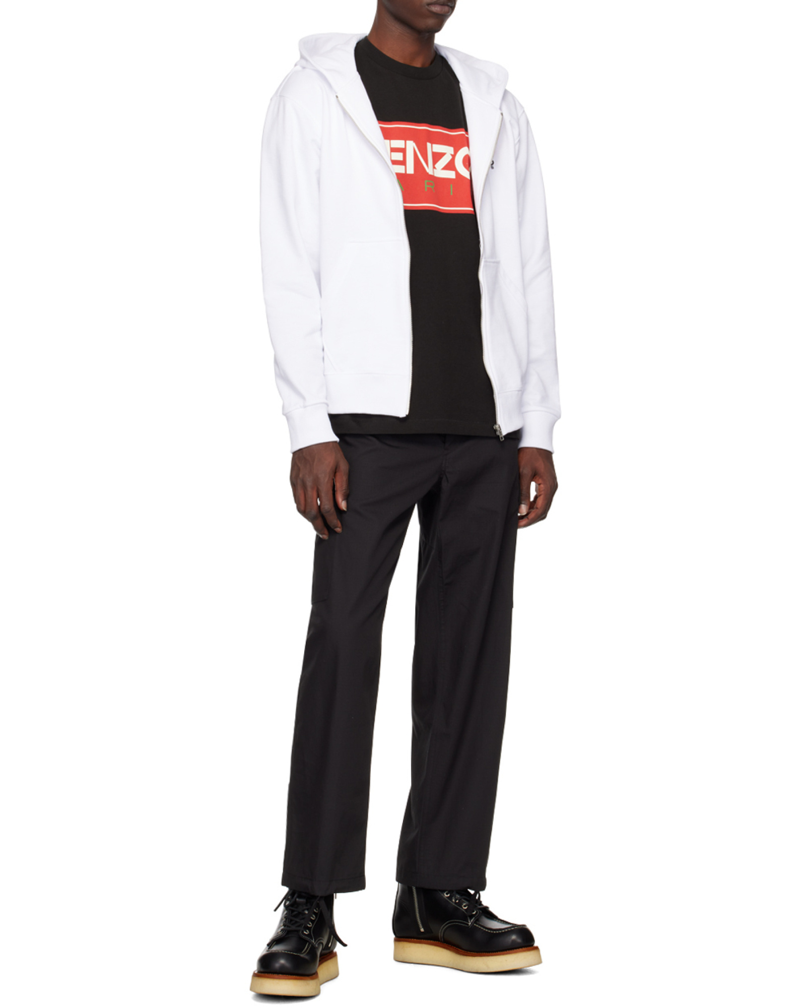 Kenzo Logo Short-sleeved T-shirt In Black