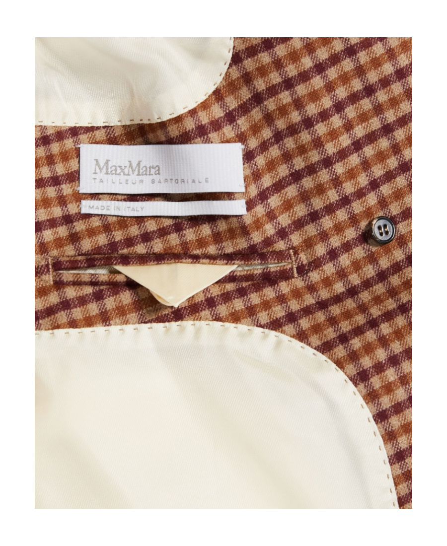 Max Mara Wool Cashmere Suit Jacket In Brown