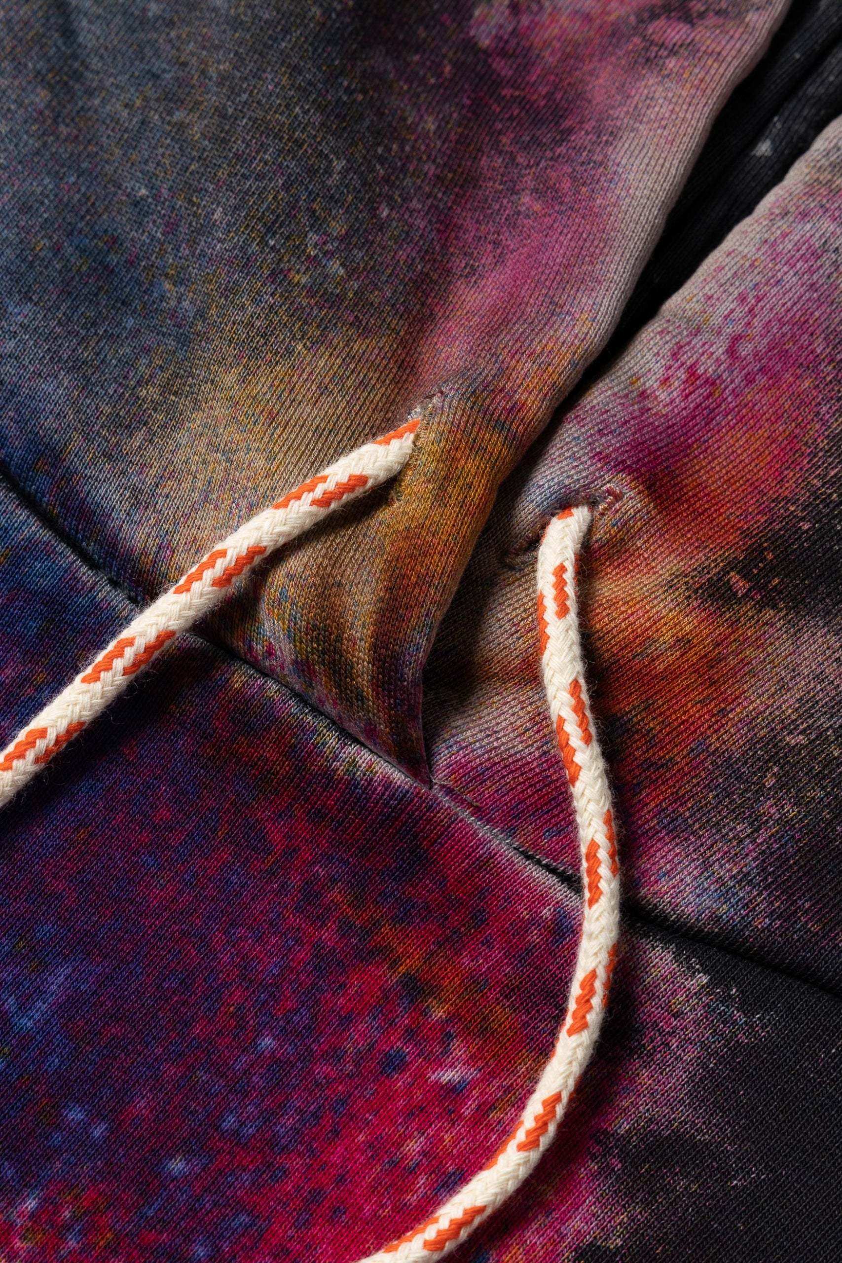 Aries Spray-paint Drawstring Hoodie In Black