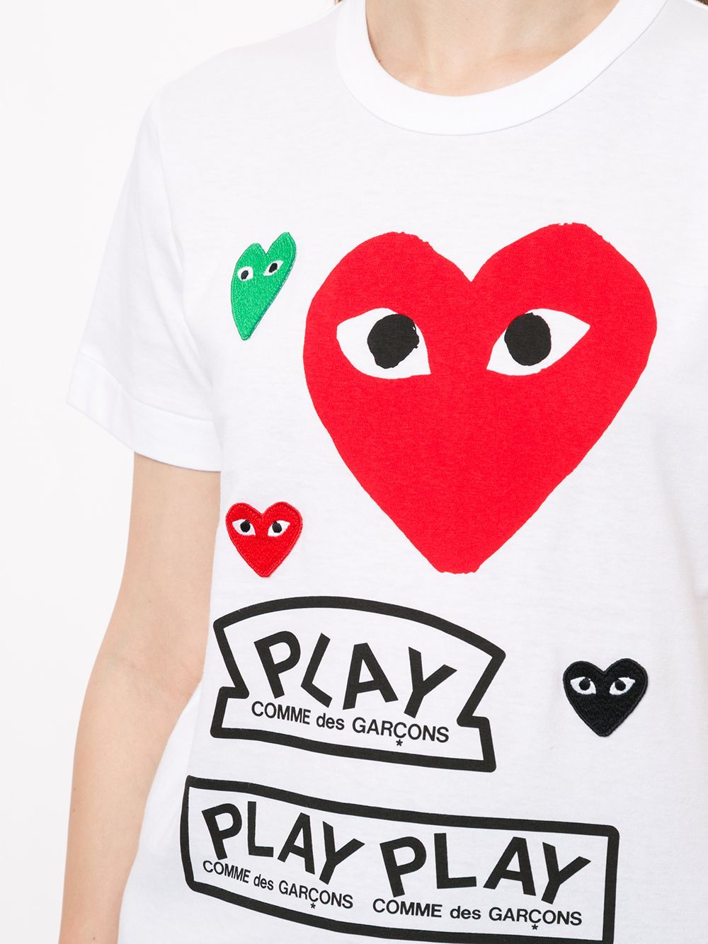 Comme Des Garçons Play T-shirt Comme Des Garcons Play Woman Color White In White