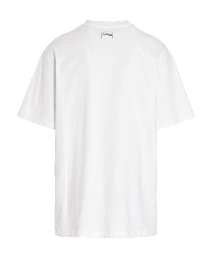 Raf Simons Logo Round Collar Short-sleeved T-shirt In White