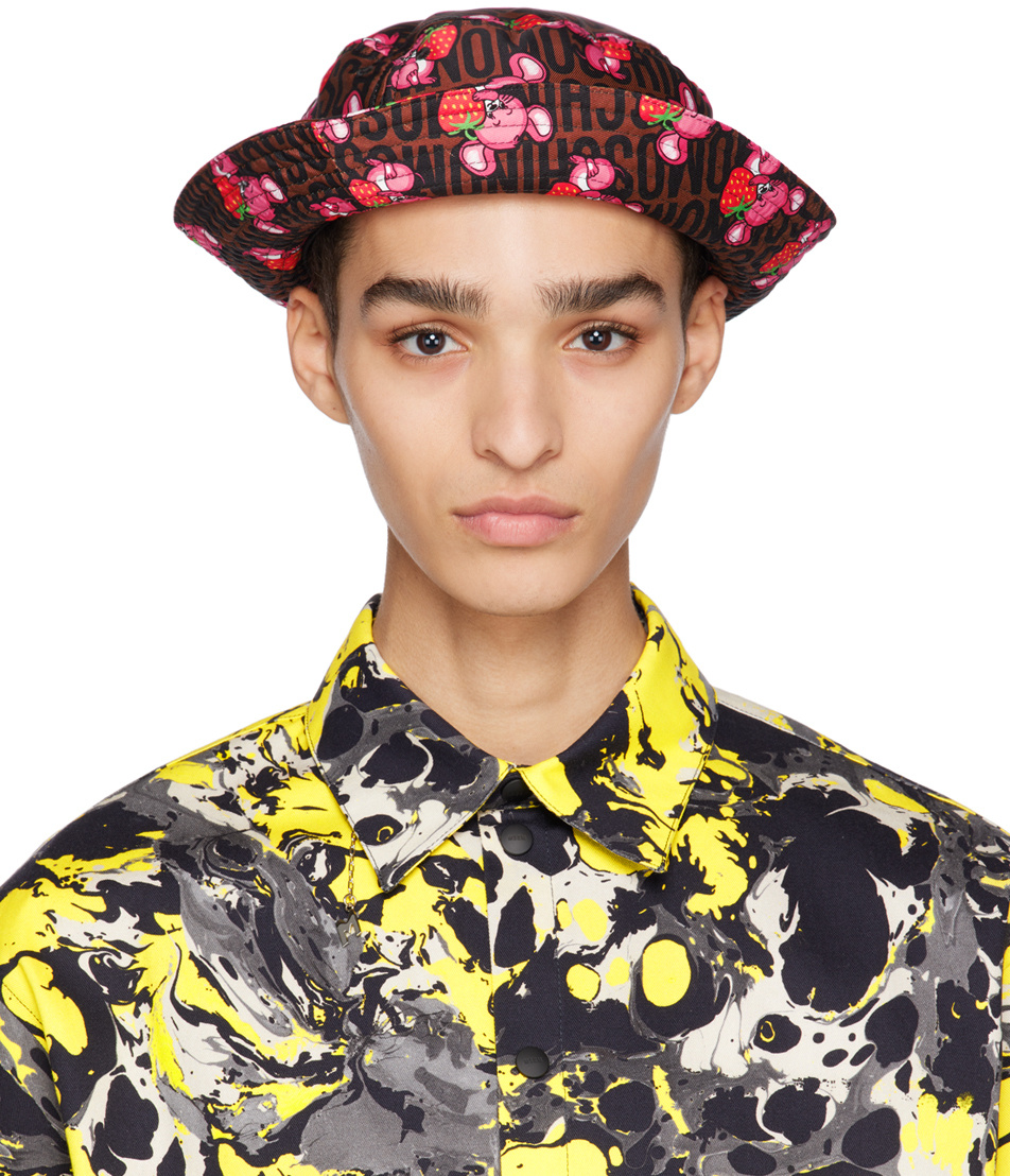 Moschino Logo Fisherman's Hat In Multicolor